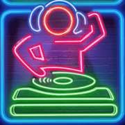 DJ-symbolen på dansfesten